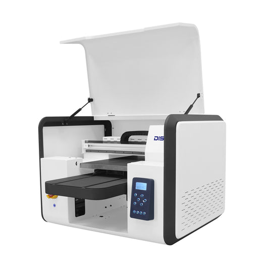 A3 UV Flatbed Printer with XP600 Printhead Cup Wraps & Glass Sticker Printing