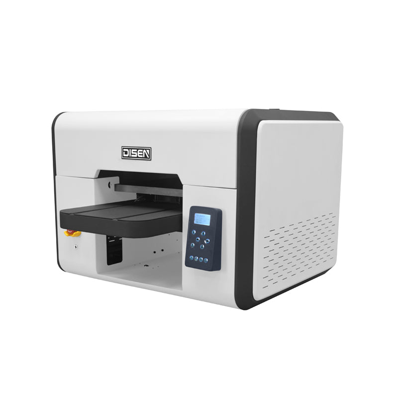 A3 UV Flatbed Printer with XP600 Printhead Cup Wraps & Glass Sticker Printing